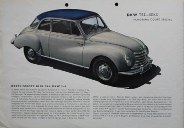 DKW 3=6 Modelprogram 1953 Carbrochure (6371)